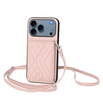 เคสโทรศัพท์แบบกระเป๋าใส่บัตรลายข้าวหลามตัดพร้อมสายคล้องยาวและ RFID สำหรับ iPhone 17 Pro Max, สำหรับ iPhone 17 Pro, สำหรับ iPhone 17, สำหรับ iPhone Air, สำหรับ iPhone 16 Pro Max, สำหรับ iPhone 16 Pro, สำหรับ iPhone 16 Plus, สำหรับ iPhone 16