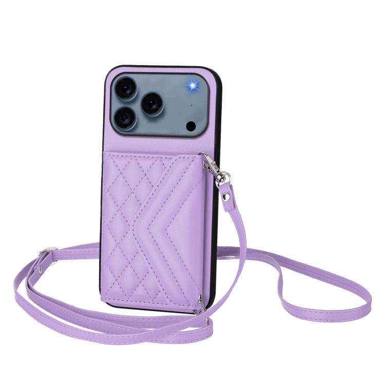 เคสโทรศัพท์แบบกระเป๋าใส่บัตรลายข้าวหลามตัดพร้อมสายคล้องยาวและ RFID สำหรับ iPhone 17 Pro Max, สำหรับ iPhone 17 Pro, สำหรับ iPhone 17, สำหรับ iPhone Air, สำหรับ iPhone 16 Pro Max, สำหรับ iPhone 16 Pro, สำหรับ iPhone 16 Plus, สำหรับ iPhone 16