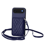 เคสโทรศัพท์แบบกระเป๋าใส่บัตรลายข้าวหลามตัดพร้อมสายคล้องยาวและ RFID สำหรับ iPhone 17 Pro Max, สำหรับ iPhone 17 Pro, สำหรับ iPhone 17, สำหรับ iPhone Air, สำหรับ iPhone 16 Pro Max, สำหรับ iPhone 16 Pro, สำหรับ iPhone 16 Plus, สำหรับ iPhone 16
