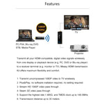 Measy W2H Nano 1080P HDMI 1.4 3D ตัวส่งและรับสัญญาณ HDMI ไร้สาย, ระยะส่งสัญญาณ 30 ม., ปลั๊ก US, EU, AU, UK
