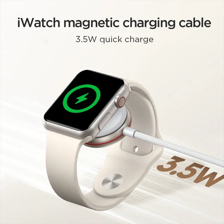 JOYROOM S-IW011 ที่ชาร์จไร้สายแม่เหล็ก 3.5W สำหรับ Apple Watch Series, ความยาว: 1.2m, S-IW011
