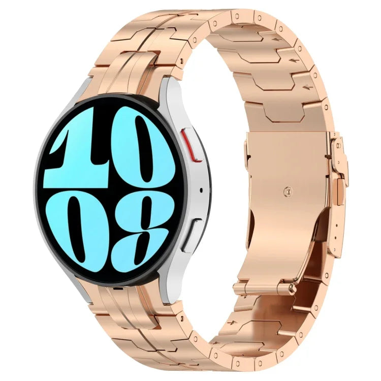 สายสแตนเลสสตีลสไตล์ปุ่ม สำหรับ Samsung Galaxy Watch 6 / 6 Classic