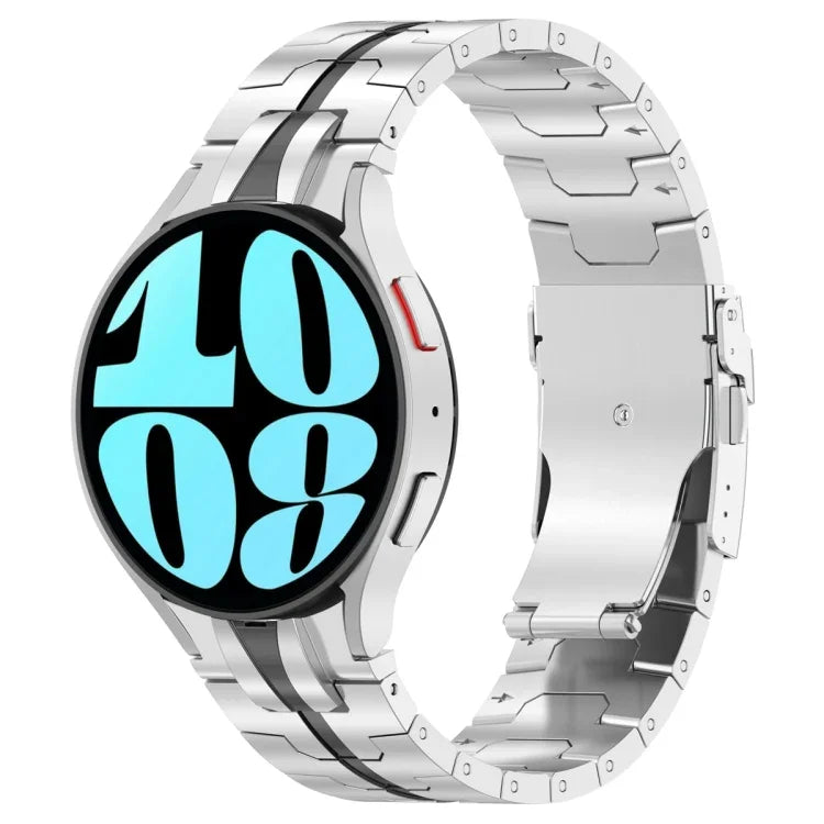 สายสแตนเลสสตีลสไตล์ปุ่ม สำหรับ Samsung Galaxy Watch 6 / 6 Classic