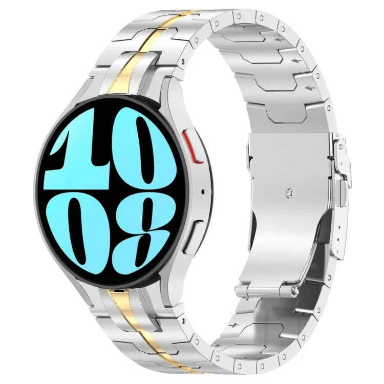 สายสแตนเลสสตีลสไตล์ปุ่ม สำหรับ Samsung Galaxy Watch 6 / 6 Classic