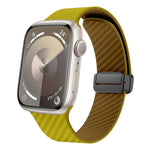 สายรัดนาฬิกาหัวเข็มขัดแม่เหล็กคาร์บอนไฟเบอร์สีดำ สำหรับ Apple Watch 42mm, สำหรับ Apple Watch 38mm