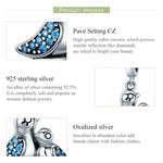สร้อยข้อมือประดับอัญมณีสีน้ำเงินฝังเงิน S925