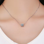 อุปกรณ์สร้อยข้อมือสร้อยคอ DIY ลูกปัดเกล็ดหิมะฤดูหนาวเงินสเตอร์ลิง S925, สีเงิน, โรสโกลด์