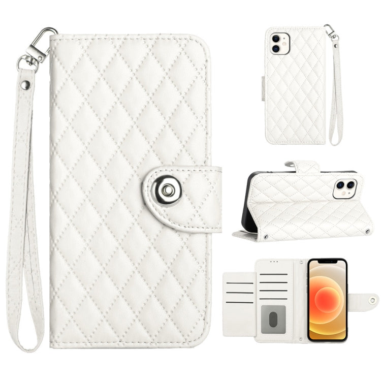 เคสโทรศัพท์หนังลายขนมเปียกปูนพร้อมสายคล้อง สำหรับ iPhone 11, iPhone 11 Pro, iPhone XS / X, iPhone XR, iPhone XS Max, iPhone 8 Plus / 7 Plus / 6s Plus