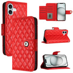 เคสโทรศัพท์หนังแบบพับลายข้าวหลามตัดพร้อมสายคล้อง สำหรับ iPhone 17 Pro Max, สำหรับ iPhone 17 Pro, สำหรับ iPhone 17, สำหรับ iPhone Air, สำหรับ iPhone SE 2024, สำหรับ iPhone 16 Pro Max, สำหรับ iPhone 16 Pro, สำหรับ iPhone 16 Plus
