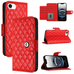 เคสโทรศัพท์หนังแบบพับลายข้าวหลามตัดพร้อมสายคล้อง สำหรับ iPhone 17 Pro Max, สำหรับ iPhone 17 Pro, สำหรับ iPhone 17, สำหรับ iPhone Air, สำหรับ iPhone SE 2024, สำหรับ iPhone 16 Pro Max, สำหรับ iPhone 16 Pro, สำหรับ iPhone 16 Plus