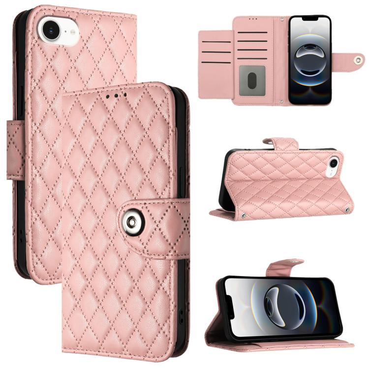 เคสโทรศัพท์หนังแบบพับลายข้าวหลามตัดพร้อมสายคล้อง สำหรับ iPhone 17 Pro Max, สำหรับ iPhone 17 Pro, สำหรับ iPhone 17, สำหรับ iPhone Air, สำหรับ iPhone SE 2024, สำหรับ iPhone 16 Pro Max, สำหรับ iPhone 16 Pro, สำหรับ iPhone 16 Plus
