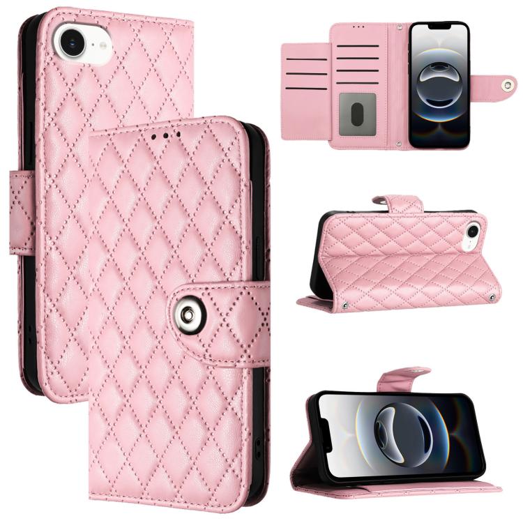 เคสโทรศัพท์หนังแบบพับลายข้าวหลามตัดพร้อมสายคล้อง สำหรับ iPhone 17 Pro Max, สำหรับ iPhone 17 Pro, สำหรับ iPhone 17, สำหรับ iPhone Air, สำหรับ iPhone SE 2024, สำหรับ iPhone 16 Pro Max, สำหรับ iPhone 16 Pro, สำหรับ iPhone 16 Plus