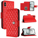 เคสโทรศัพท์หนังลายขนมเปียกปูนพร้อมสายคล้อง สำหรับ iPhone 11, iPhone 11 Pro, iPhone XS / X, iPhone XR, iPhone XS Max, iPhone 8 Plus / 7 Plus / 6s Plus