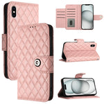 เคสโทรศัพท์หนังลายขนมเปียกปูนพร้อมสายคล้อง สำหรับ iPhone 11, iPhone 11 Pro, iPhone XS / X, iPhone XR, iPhone XS Max, iPhone 8 Plus / 7 Plus / 6s Plus