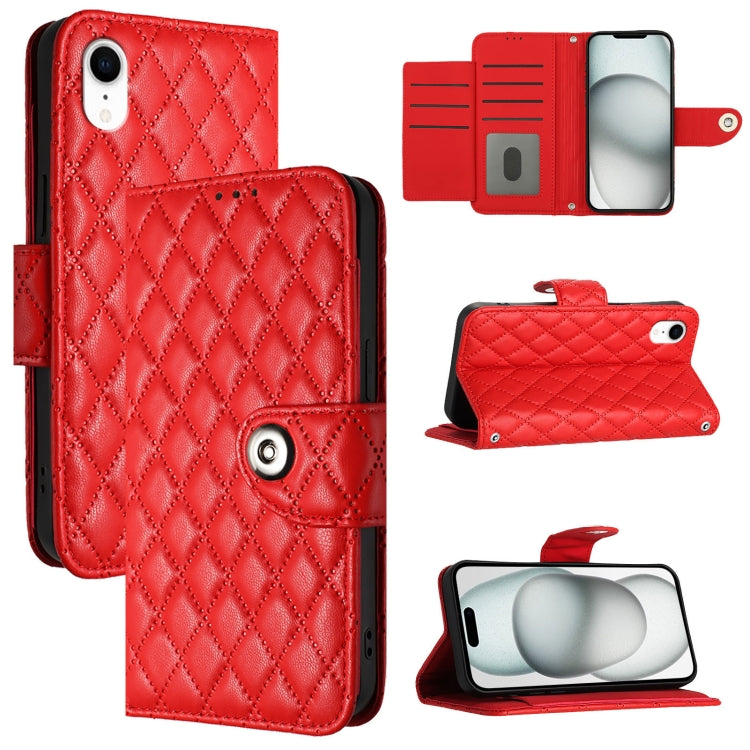 เคสโทรศัพท์หนังลายขนมเปียกปูนพร้อมสายคล้อง สำหรับ iPhone 11, iPhone 11 Pro, iPhone XS / X, iPhone XR, iPhone XS Max, iPhone 8 Plus / 7 Plus / 6s Plus