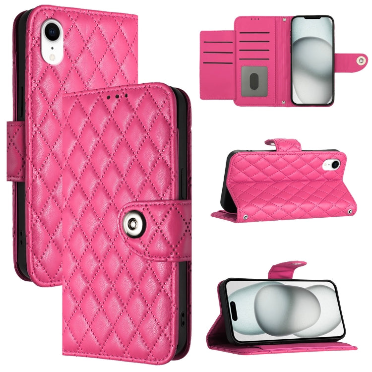 เคสโทรศัพท์หนังลายขนมเปียกปูนพร้อมสายคล้อง สำหรับ iPhone 11, iPhone 11 Pro, iPhone XS / X, iPhone XR, iPhone XS Max, iPhone 8 Plus / 7 Plus / 6s Plus