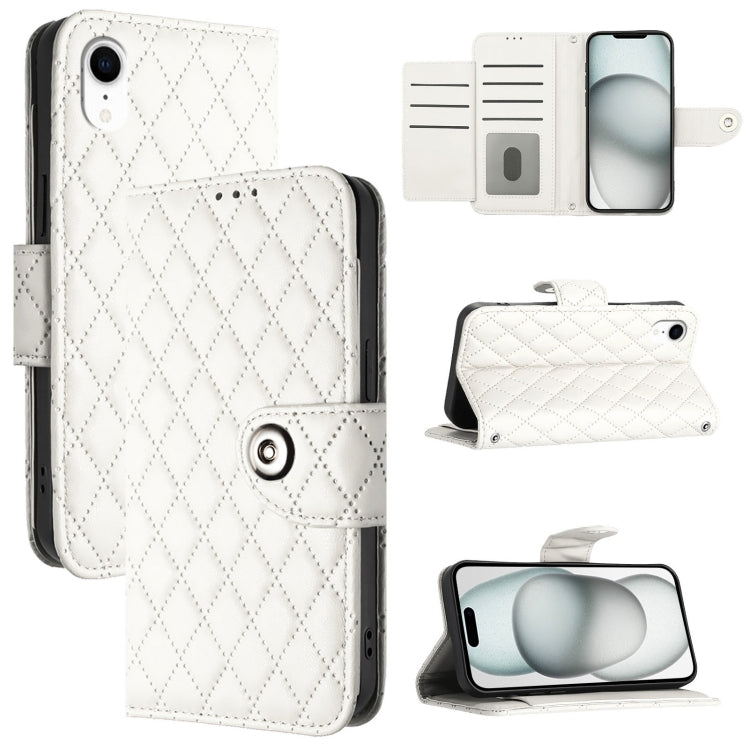 เคสโทรศัพท์หนังลายขนมเปียกปูนพร้อมสายคล้อง สำหรับ iPhone 11, iPhone 11 Pro, iPhone XS / X, iPhone XR, iPhone XS Max, iPhone 8 Plus / 7 Plus / 6s Plus