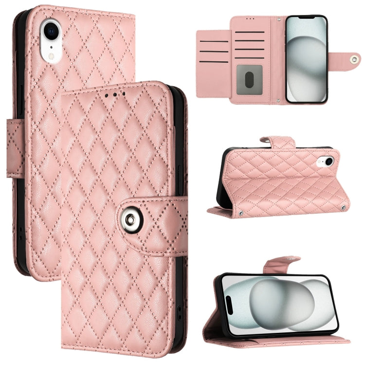 เคสโทรศัพท์หนังลายขนมเปียกปูนพร้อมสายคล้อง สำหรับ iPhone 11, iPhone 11 Pro, iPhone XS / X, iPhone XR, iPhone XS Max, iPhone 8 Plus / 7 Plus / 6s Plus
