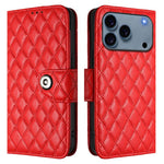 เคสโทรศัพท์หนังแบบพับลายข้าวหลามตัดพร้อมสายคล้อง สำหรับ iPhone 17 Pro Max, สำหรับ iPhone 17 Pro, สำหรับ iPhone 17, สำหรับ iPhone Air, สำหรับ iPhone SE 2024, สำหรับ iPhone 16 Pro Max, สำหรับ iPhone 16 Pro, สำหรับ iPhone 16 Plus