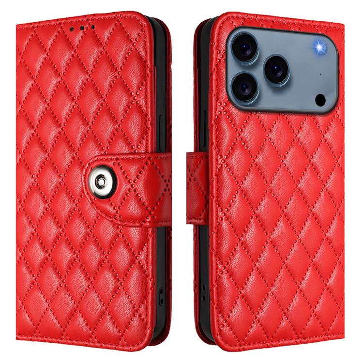 เคสโทรศัพท์หนังแบบพับลายข้าวหลามตัดพร้อมสายคล้อง สำหรับ iPhone 17 Pro Max, สำหรับ iPhone 17 Pro, สำหรับ iPhone 17, สำหรับ iPhone Air, สำหรับ iPhone SE 2024, สำหรับ iPhone 16 Pro Max, สำหรับ iPhone 16 Pro, สำหรับ iPhone 16 Plus