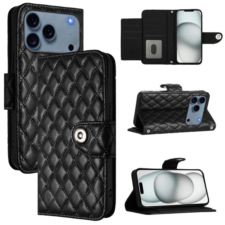เคสโทรศัพท์หนังแบบพับลายข้าวหลามตัดพร้อมสายคล้อง สำหรับ iPhone 17 Pro Max, สำหรับ iPhone 17 Pro, สำหรับ iPhone 17, สำหรับ iPhone Air, สำหรับ iPhone SE 2024, สำหรับ iPhone 16 Pro Max, สำหรับ iPhone 16 Pro, สำหรับ iPhone 16 Plus