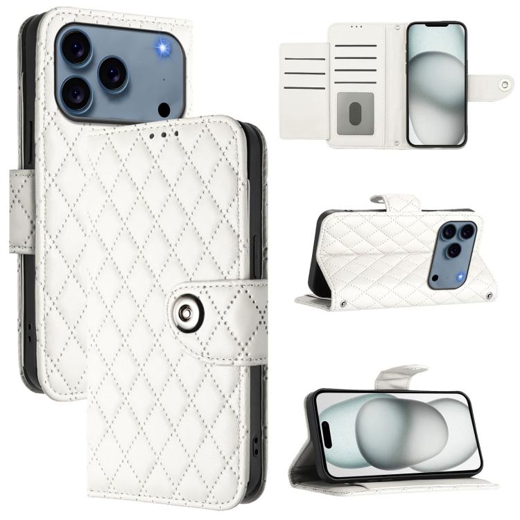 เคสโทรศัพท์หนังแบบพับลายข้าวหลามตัดพร้อมสายคล้อง สำหรับ iPhone 17 Pro Max, สำหรับ iPhone 17 Pro, สำหรับ iPhone 17, สำหรับ iPhone Air, สำหรับ iPhone SE 2024, สำหรับ iPhone 16 Pro Max, สำหรับ iPhone 16 Pro, สำหรับ iPhone 16 Plus