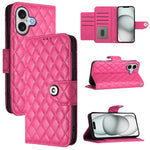 เคสโทรศัพท์หนังแบบพับลายข้าวหลามตัดพร้อมสายคล้อง สำหรับ iPhone 17 Pro Max, สำหรับ iPhone 17 Pro, สำหรับ iPhone 17, สำหรับ iPhone Air, สำหรับ iPhone SE 2024, สำหรับ iPhone 16 Pro Max, สำหรับ iPhone 16 Pro, สำหรับ iPhone 16 Plus