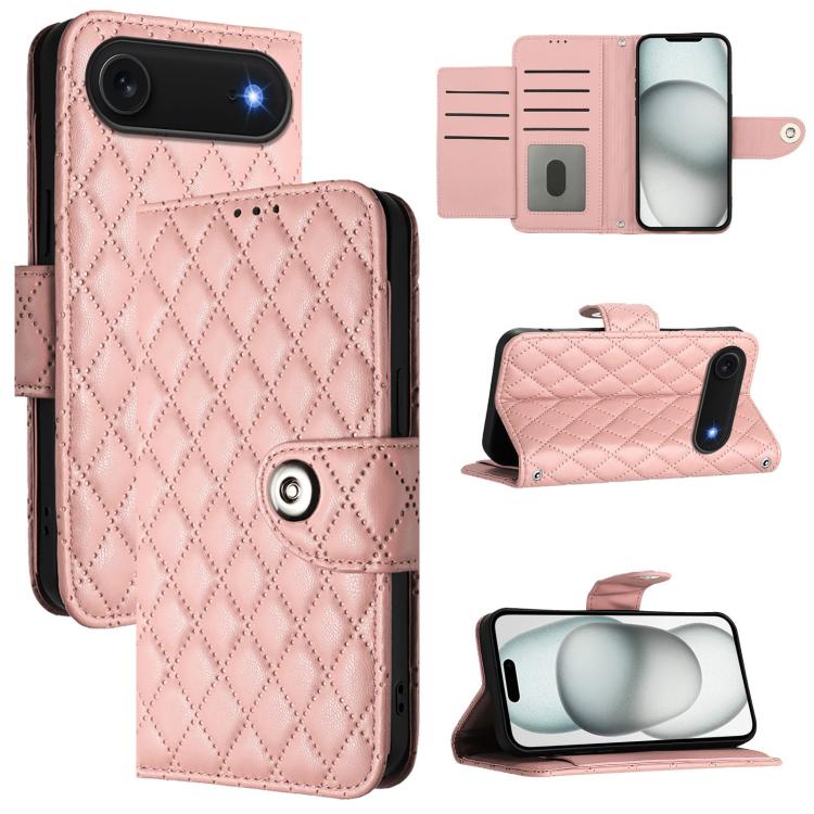 เคสโทรศัพท์หนังแบบพับลายข้าวหลามตัดพร้อมสายคล้อง สำหรับ iPhone 17 Pro Max, สำหรับ iPhone 17 Pro, สำหรับ iPhone 17, สำหรับ iPhone Air, สำหรับ iPhone SE 2024, สำหรับ iPhone 16 Pro Max, สำหรับ iPhone 16 Pro, สำหรับ iPhone 16 Plus