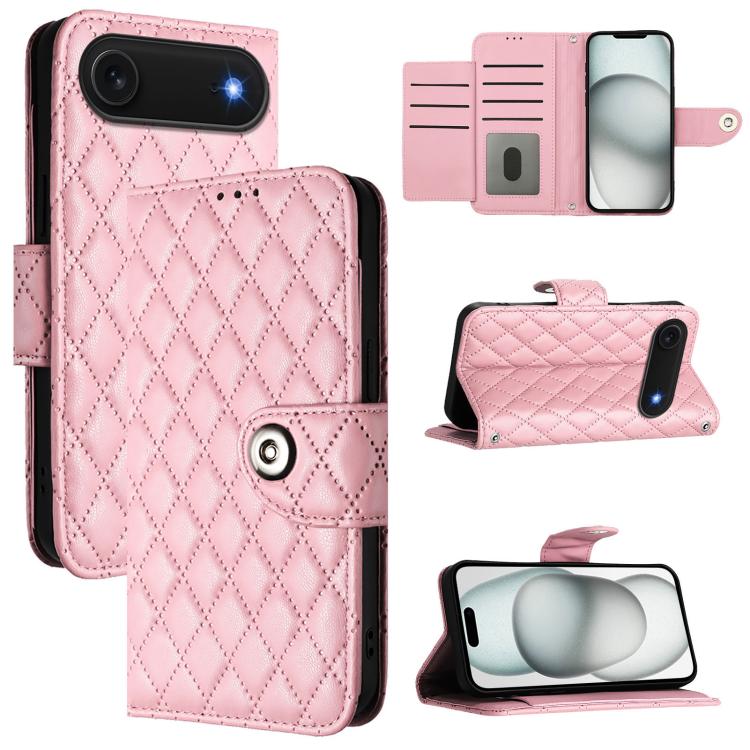 เคสโทรศัพท์หนังแบบพับลายข้าวหลามตัดพร้อมสายคล้อง สำหรับ iPhone 17 Pro Max, สำหรับ iPhone 17 Pro, สำหรับ iPhone 17, สำหรับ iPhone Air, สำหรับ iPhone SE 2024, สำหรับ iPhone 16 Pro Max, สำหรับ iPhone 16 Pro, สำหรับ iPhone 16 Plus