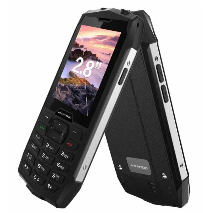 HAMTOD H3 โทรศัพท์กันกระแทก, 2.8 นิ้ว T107 ARM CortexTM A7 Quad-core 1.0GHz, เครือข่าย: 4G, VoLTE, BT, SOS, รุ่นยุโรป