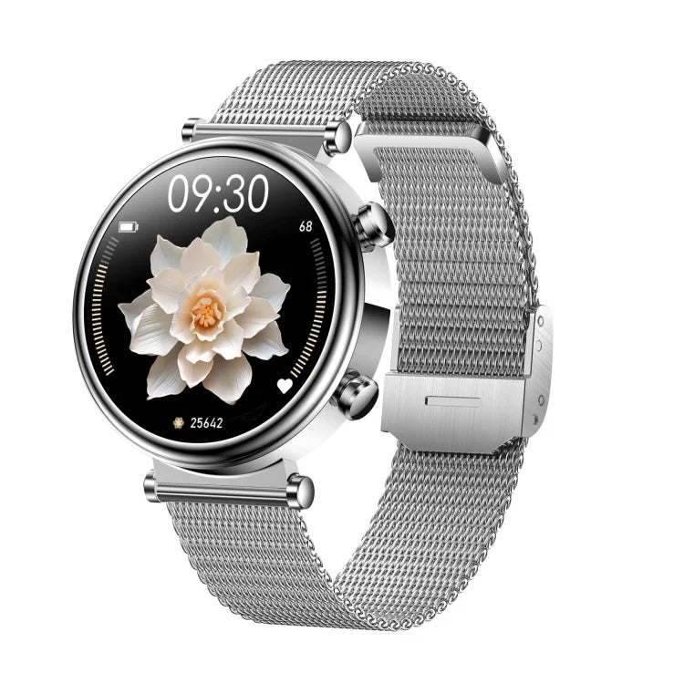T86 นาฬิกาอัจฉริยะสุขภาพผู้หญิง 1.27 นิ้ว รองรับการโทร Bluetooth / วงรอบประจำเดือน / อัตราการเต้นของหัวใจ / ความดันโลหิต / น้ำตาลในเลือด / ปุ่ม SOS