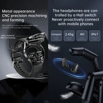 X10 นาฬิกาอัจฉริยะพร้อมหูฟัง ขนาด 1.39 นิ้ว กันน้ำ รองรับการโทร Bluetooth / NFC / อัตราการเต้นของหัวใจ
