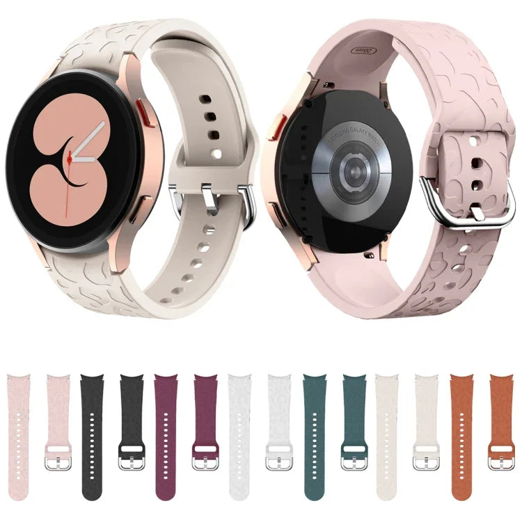 สายซิลิโคนลายเสือดาวนูน สำหรับ Samsung Galaxy Watch 6