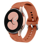 Butterfly Flower Embossed Silicone Watch Band, For Samsung Galaxy Watch 6