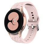 สายซิลิโคนลายดอกไม้สไตล์ชาติพันธุ์ สำหรับ Samsung Galaxy Watch 6
