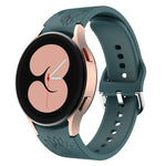 Sunflower Pattern Embossed Silicone Watch Band, For Samsung Galaxy Watch 6