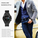 สายโลหะสแตนเลสสามเม็ด สำหรับ Samsung Galaxy Watch 6 / 5 / 4