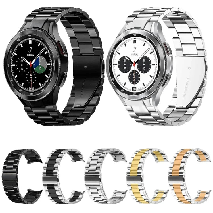 สายโลหะสแตนเลสสามเม็ด สำหรับ Samsung Galaxy Watch 6 / 5 / 4