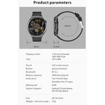 QX10 นาฬิกาอัจฉริยะกีฬา BT5.2 ขนาด 1.43 นิ้ว รองรับการติดตามการนอน / อัตราการเต้นของหัวใจ / ปริมาณออกซิเจนในเลือด / ความดันโลหิต