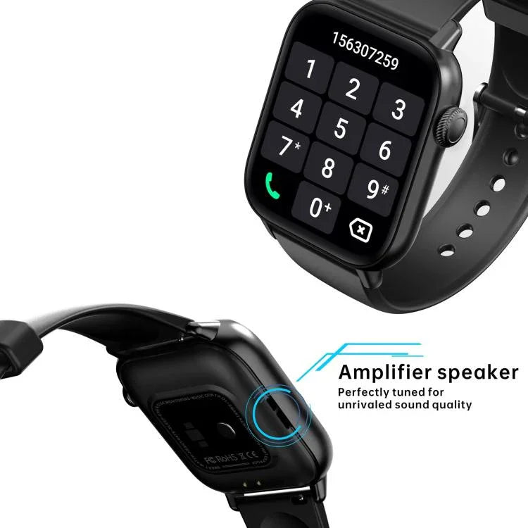 QS08 PRO นาฬิกาอัจฉริยะกีฬา BT5.2 ขนาด 1.83 นิ้ว รองรับการติดตามการนอน / อัตราการเต้นของหัวใจ / ปริมาณออกซิเจนในเลือด / อุณหภูมิ / ความดันโลหิต