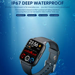 QS16 Pro นาฬิกาอัจฉริยะกีฬา BT5.0 ขนาด 1.83 นิ้ว รองรับการโทรผ่านบลูทูธ / การนอน / ปริมาณออกซิเจนในเลือด / อุณหภูมิ / อัตราการเต้นของหัวใจ / ความดันโลหิต