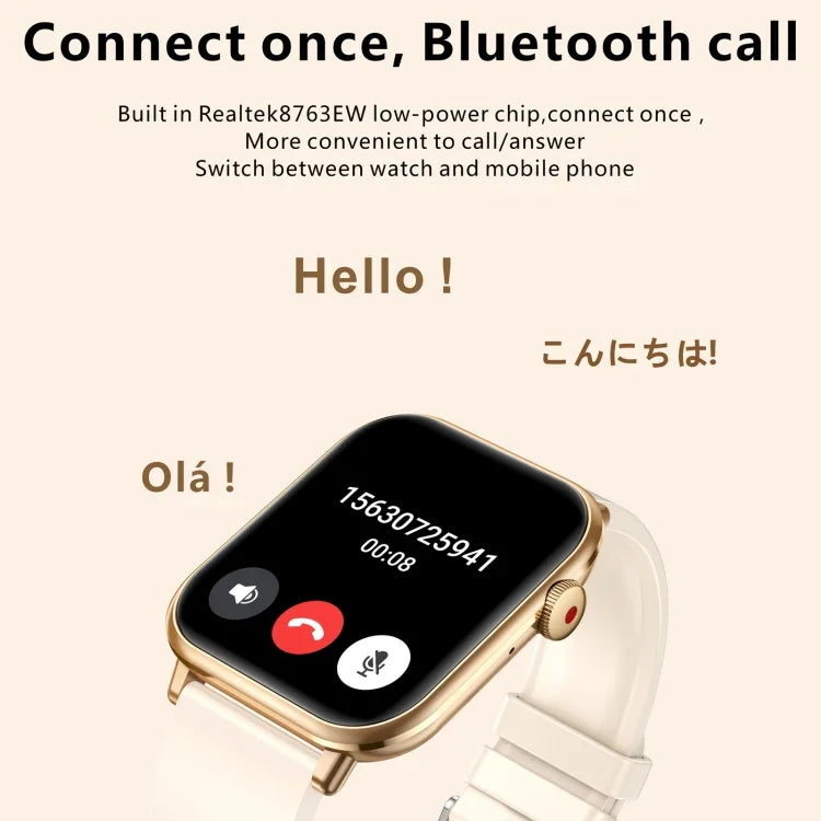 QX9 นาฬิกาอัจฉริยะกีฬา BT5.2 ขนาด 1.96 นิ้ว รองรับการโทรผ่านบลูทูธ / การนอน / ปริมาณออกซิเจนในเลือด / อัตราการเต้นของหัวใจ / ความดันโลหิต