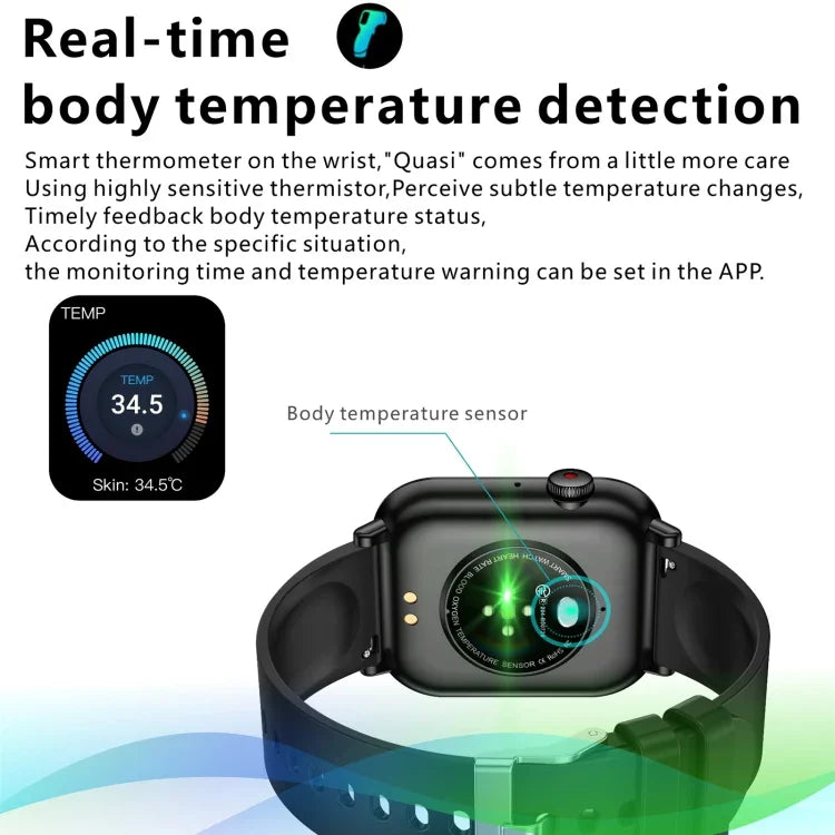 QX9 นาฬิกาอัจฉริยะกีฬา BT5.2 ขนาด 1.96 นิ้ว รองรับการโทรผ่านบลูทูธ / การนอน / ปริมาณออกซิเจนในเลือด / อัตราการเต้นของหัวใจ / ความดันโลหิต