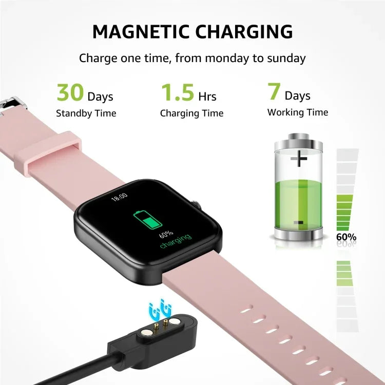 GTS5 นาฬิกาอัจฉริยะสุขภาพและฟิตเนสขนาด 2.0 นิ้ว รองรับการโทรผ่านบลูทูธ / อัตราการเต้นของหัวใจ / ความดันโลหิต / MET / น้ำตาลในเลือด
