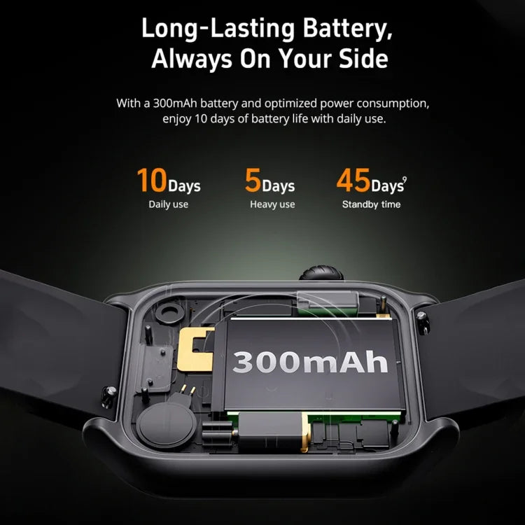 GTS7 นาฬิกาอัจฉริยะสุขภาพและฟิตเนสขนาด 2.0 นิ้ว รองรับการโทรผ่านบลูทูธ / อัตราการเต้นของหัวใจ / ความดันโลหิต / MET