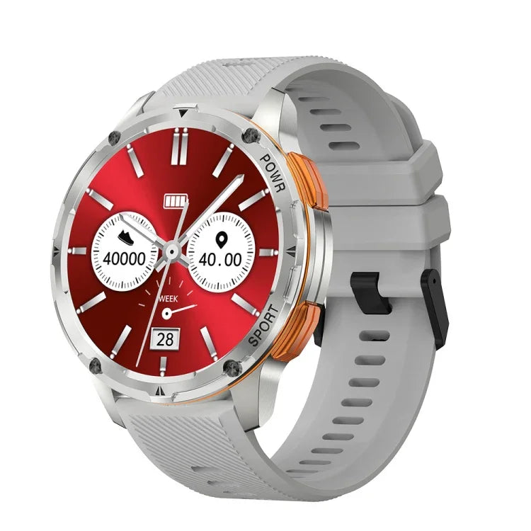 LEMFO AK59 สมาร์ทวอทช์หน้าจอ AMLOED กลม 1.43 นิ้ว สายซิลิโคน