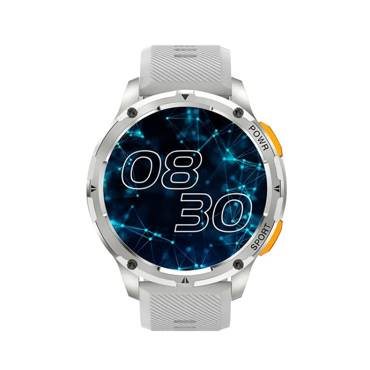 LEMFO AK59 สมาร์ทวอทช์หน้าจอ AMLOED กลม 1.43 นิ้ว สายซิลิโคน