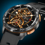 LEMFO AK59 สมาร์ทวอทช์หน้าจอ AMLOED กลม 1.43 นิ้ว สายซิลิโคน