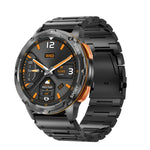 AK59 สมาร์ทวอทช์หน้าจอ AMLOED กลม 1.43 นิ้ว สายเหล็ก