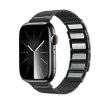สายรัดนาฬิกาสแตนเลสสตีลถักพร้อมหัวแม่เหล็ก สำหรับ Apple Watch 42mm, สำหรับ Apple Watch 38mm